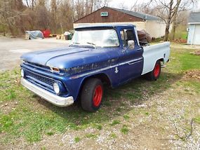 1963 Chevy C10 Pickup Fleetside Project Truck V8 Engine Starts Drives Automa