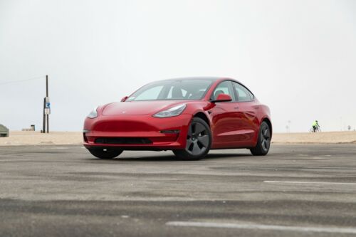 2021 Tesla Model 3 Sedan Red RWD Automatic
