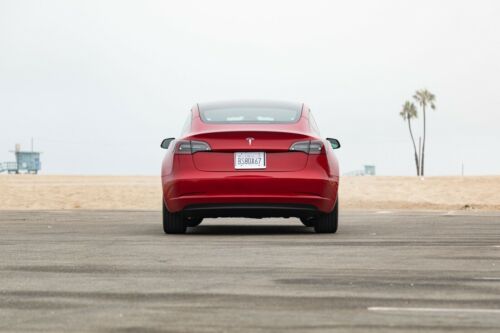2021 Tesla Model 3 Sedan Red RWD Automatic image 1