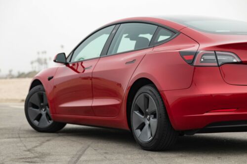 2021 Tesla Model 3 Sedan Red RWD Automatic image 5