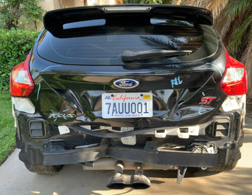 2013 Ford Focus ST2 For Parts. Rear end collision, reapairable.Tuxedo Black image 3