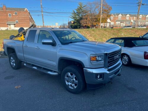 2015 GMC SIERRA 2500 LT EXTENDED CAB 4X4 112000 MILES SNOW BLOW IN BED OF TRUCK image 1