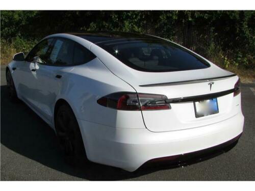 2021 Tesla Model S Plaid 522 Miles Pearl White 1020HP image 8