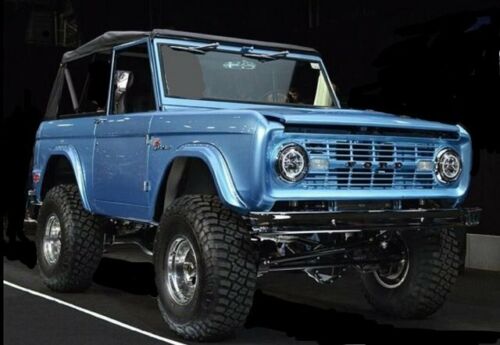 1969 Ford Bronco Coyote 5.0 Custom Pro Touring 1000 Miles Brittany Blue SUVAut image 1