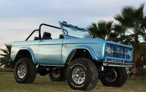1969 Ford Bronco Coyote 5.0 Custom Pro Touring 1000 Miles Brittany Blue SUVAut image 2