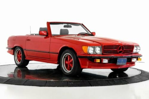 1984 Mercedes-Benz 500-Class SL500 AMG Body and Trim PKG 64612 Miles Signal Red image 6