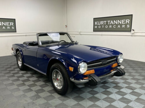 1974  TR-6. EXCELLENT OLDER COSMETIC RESTORATION ON A LOW MILEAGE CAR.