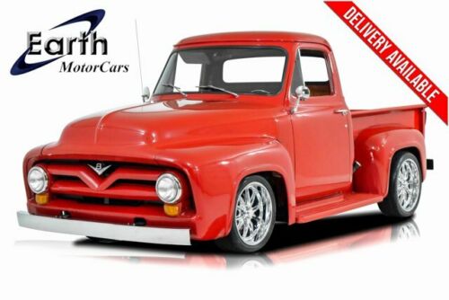 1955  F-100 Pro Touring RestoMod Truck 1111 Miles Torch Red TruckAutomatic