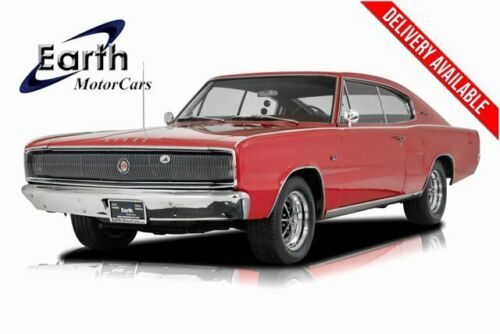 1966  Charger 383, Factory Air 90604 Miles Bright Red 2D CoupeAutomatic
