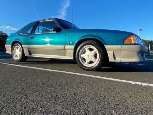 1993 Ford Mustang Hatchback Blue RWD Manual GT