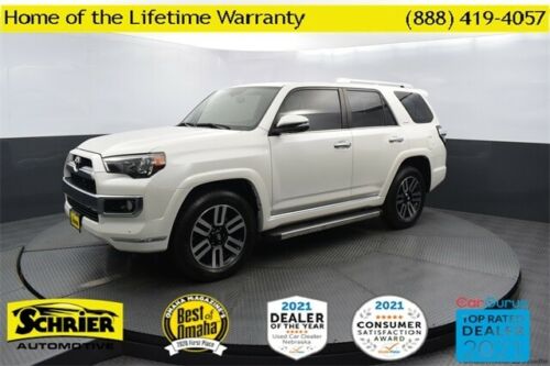 2018 Toyota 4Runner Limited 66,230 Miles Blizzard Pearl 4D Sport Utility 4.0L V6 image 1