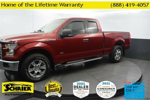 2015 Ford F-150 XLT 42,231 Miles Ruby Red Metallic Tinted Clearcoat Super Cab 2.