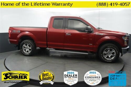 2015 Ford F-150 XLT 42,231 Miles Ruby Red Metallic Tinted Clearcoat Super Cab 2. image 3