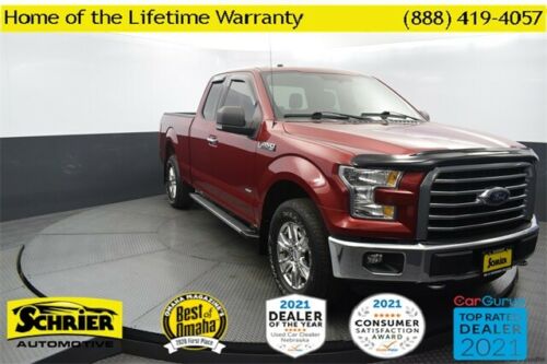 2015 Ford F-150 XLT 42,231 Miles Ruby Red Metallic Tinted Clearcoat Super Cab 2. image 5