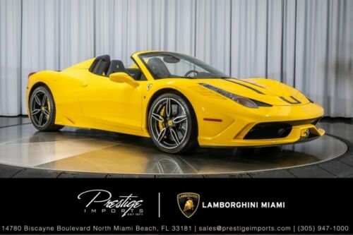 2015  458 Speciale ApertaConvertible 4.5 Liter Naturally Aspirated V8 A