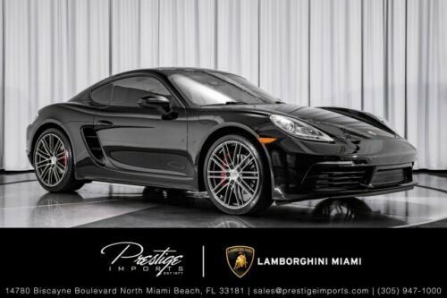 2018  718 Cayman S Coupe 2.5L 4-Cyl Engine Manual BLACK